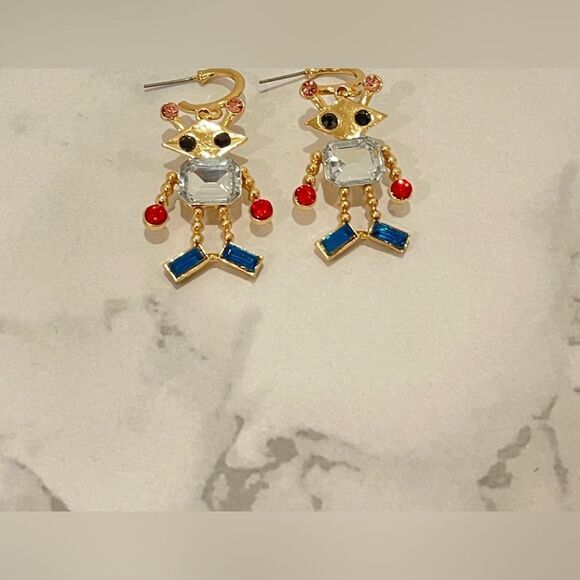 Zara robot new earrings dangle festive earrings - Picture 2 of 2